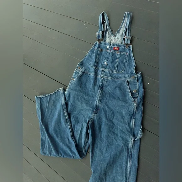 Dickies Classic Blue Denim Overalls - Picture 7 of 11
